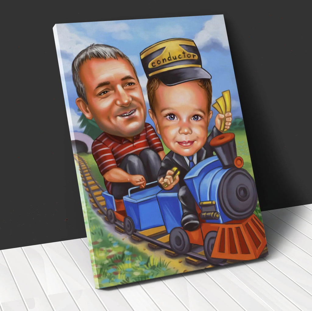 Best Dad Caricature | Custom Caricature - Caricature4You