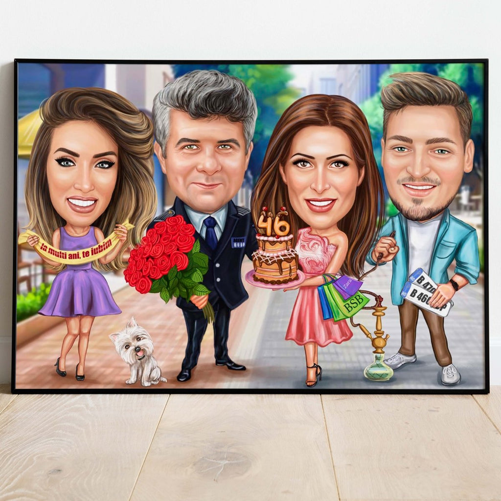 Birthday Caricature | Personalized Caricature for Birthday - Caricature4You