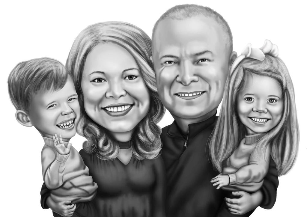 Black and White Caricature - Caricature4You