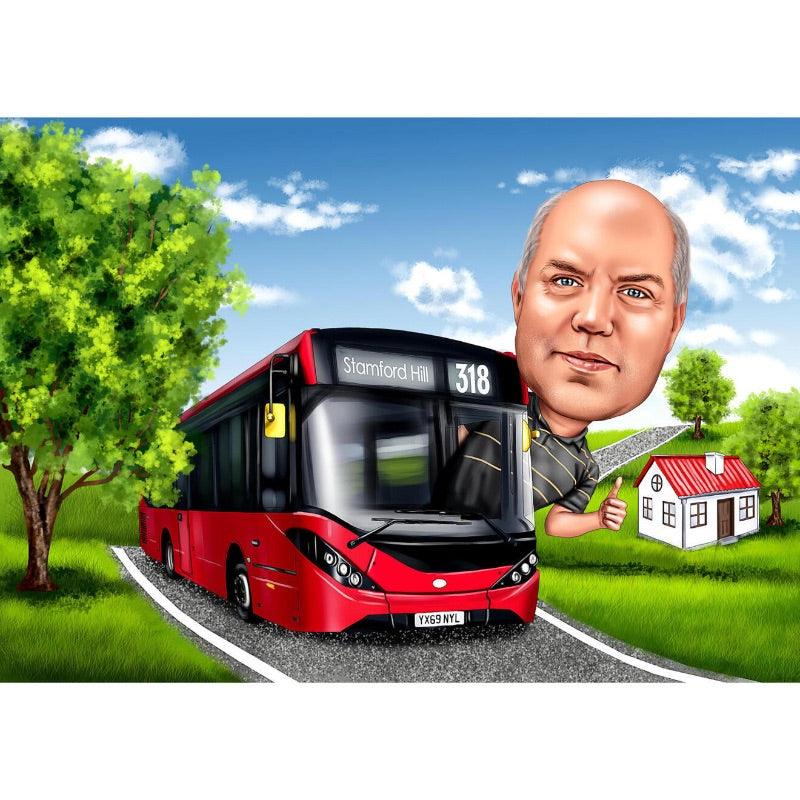 BUS DRIVER - Caricature4You