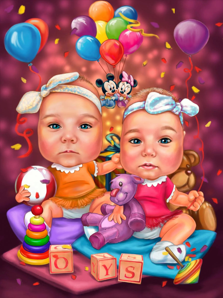 Caricature for Baby | Custom Caricature - Caricature4You