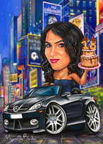 Caricature for Birthday | Custom Online Caricature - Caricature4You