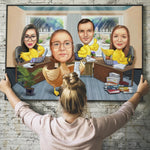 Caricature for Coworkers | Custom Online Caricature - Caricature4You