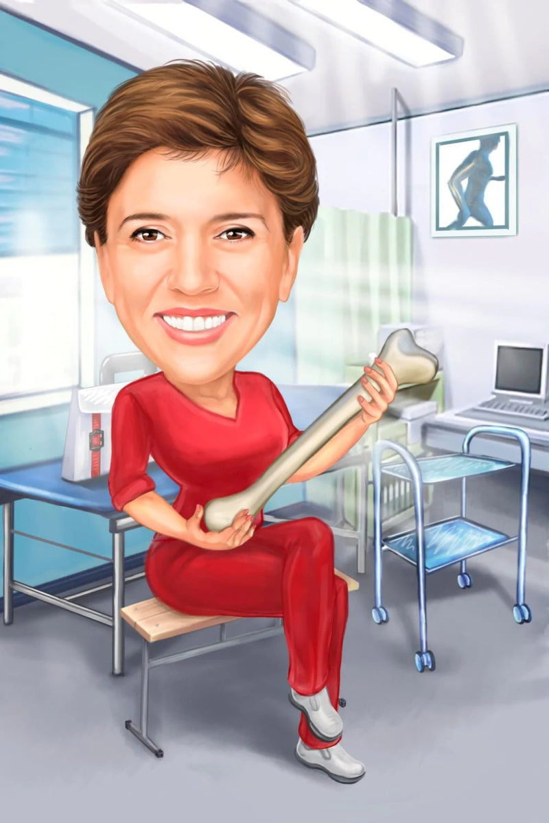 Caricature for Doctor | Custom Online Caricature - Caricature4You