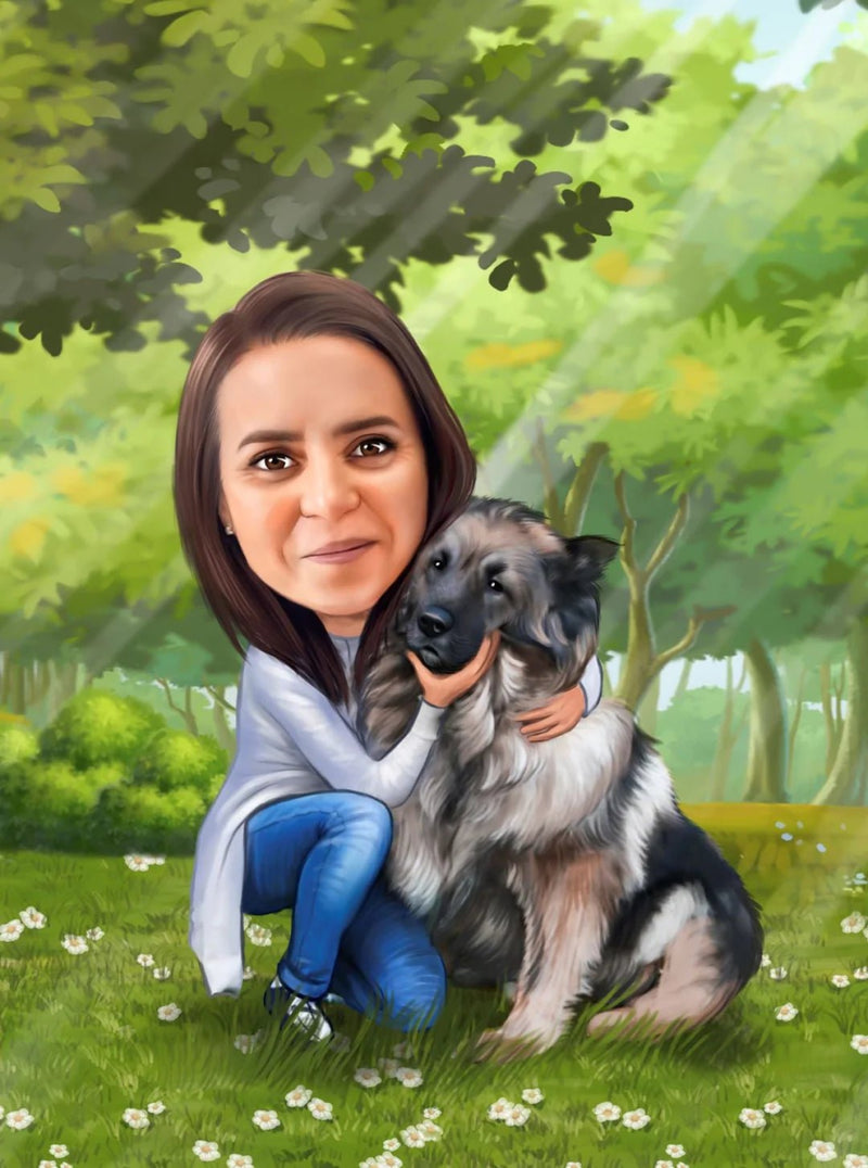 Caricature for Her | Custom Online Caricature - Caricature4You