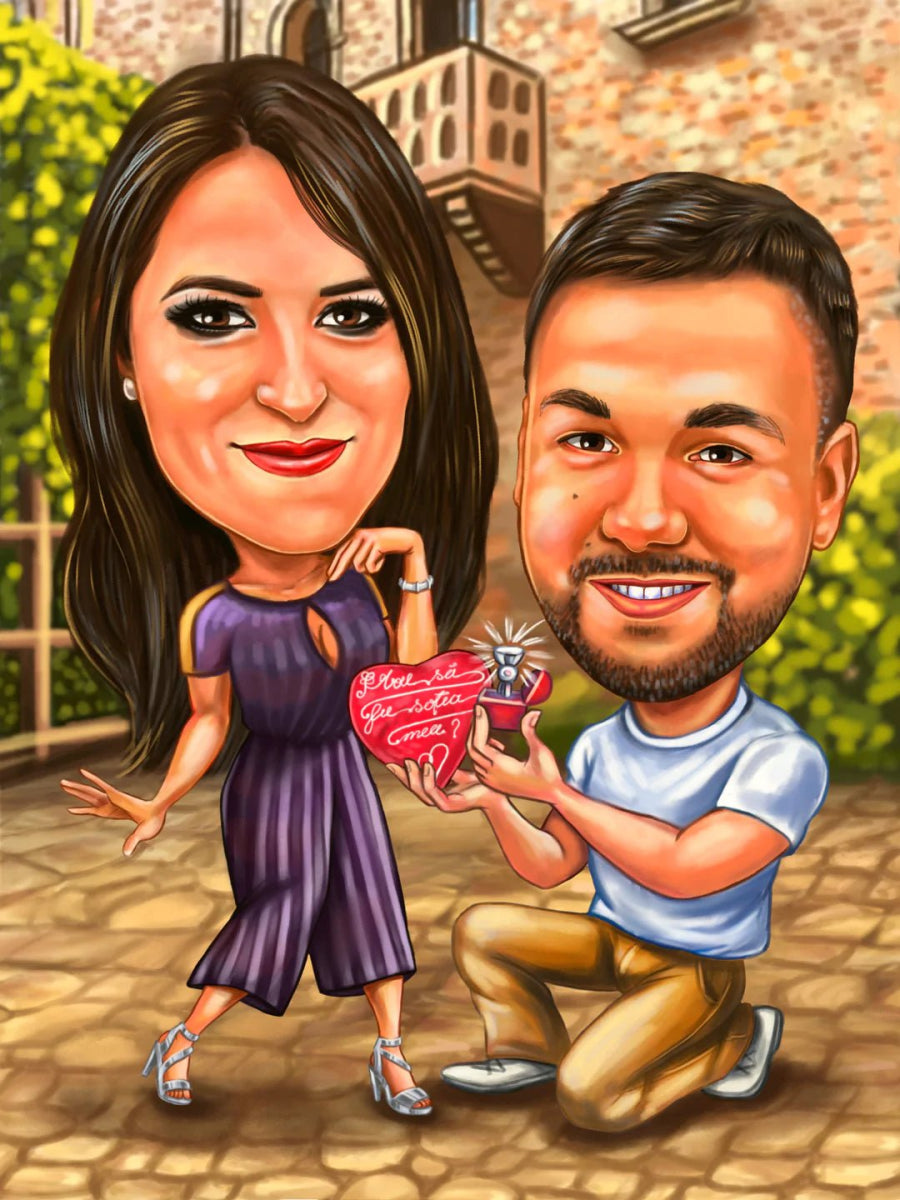 Caricature for Proposal | Custom Online Caricature - Caricature4You