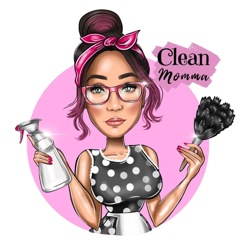 Cleaning Business Logo Caricature | Custom Caricature - Caricature4You