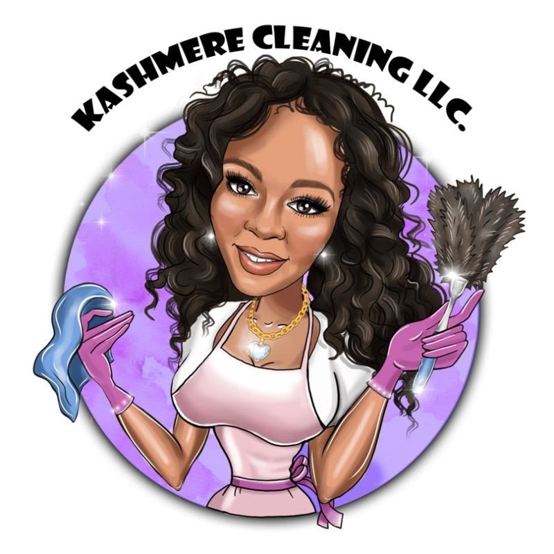 Cleaning Lady Business Logo Caricature | Custom Caricature - Caricature4You