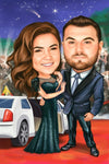 Hand -Drawn Caricature for Couples - Caricature4You